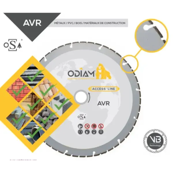 Disque à tronçonner diamant - AVR