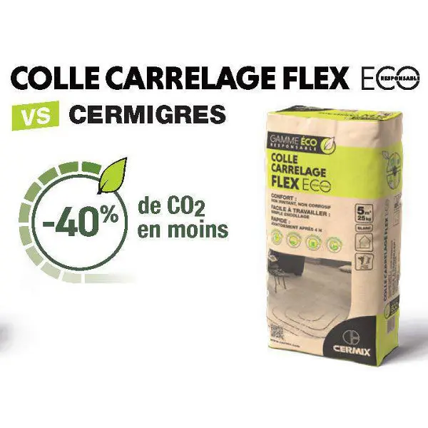 Colle carrelage Flex blanc - sac de 25 kg