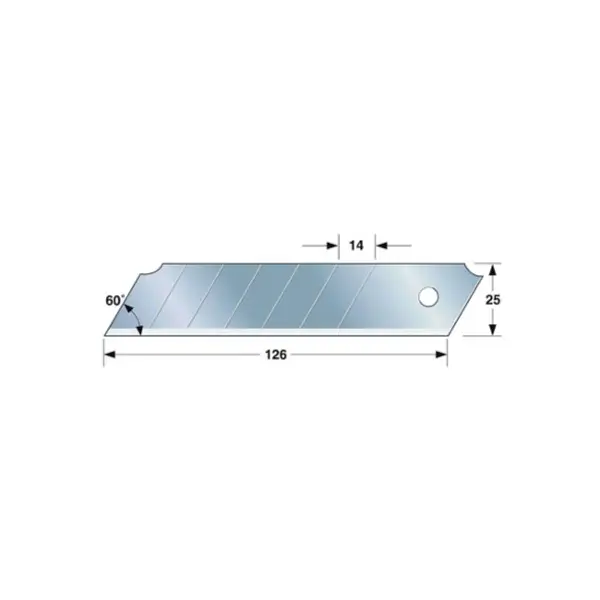 Lame De Cutter Rock Hard Blade 25 Mm (Etui De 10) Tajima