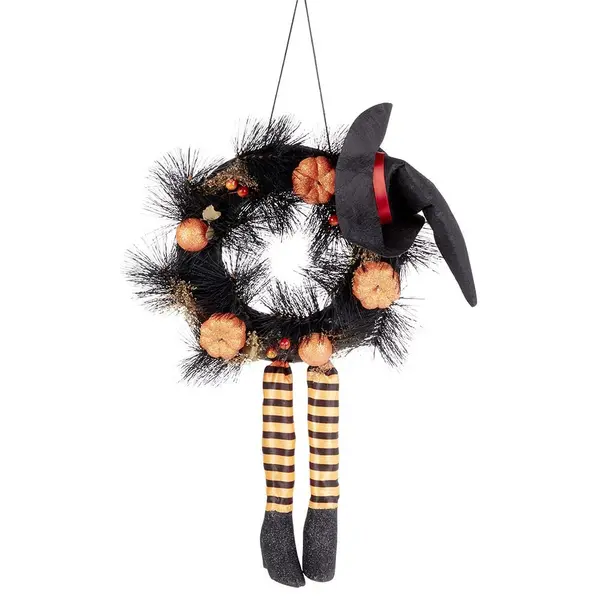 Couronne décorative sorcière Halloween