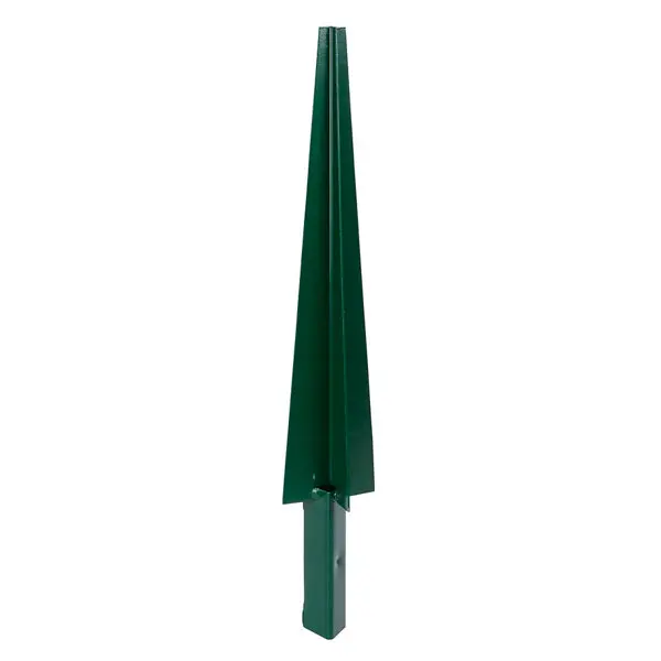 PLATINE EN ACIER À PLANTER vert - L. 10 x l. 10 x H. 60 cm