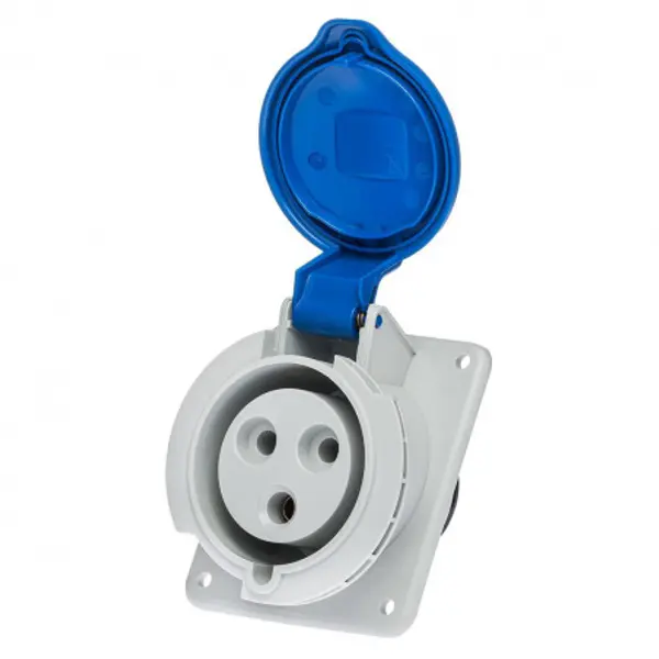 Prise P17 CEE 32A 2P+T - Encastrable sur coffret - Étanche IP44 - IDE