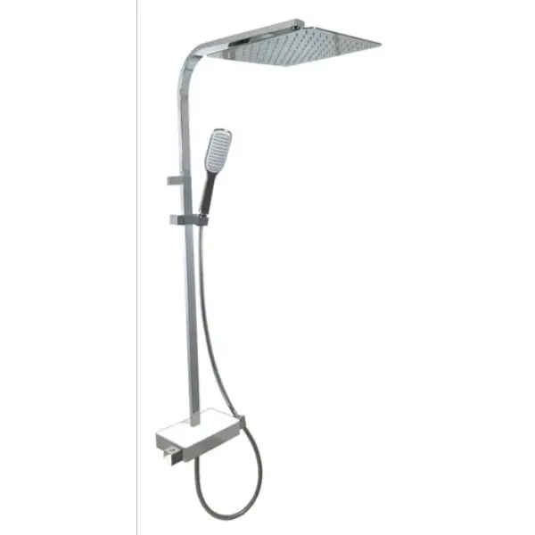 Colonne de douche thermostatique avec tablette Ancodesign 2 - chrome