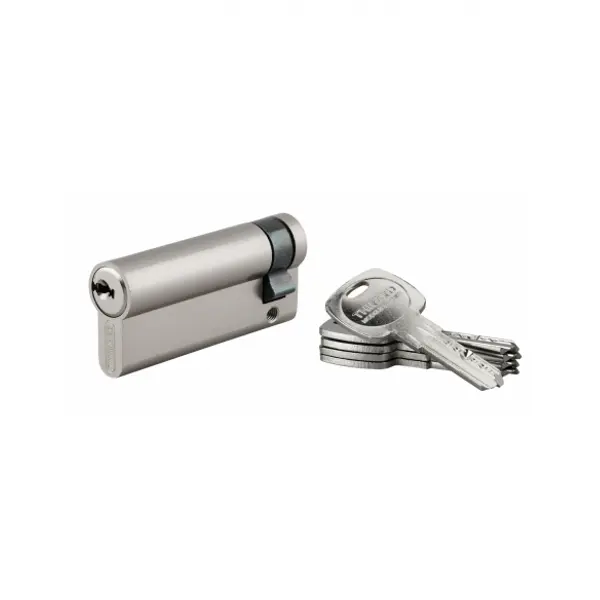Demi-cylindre de serrure Trafic 6, 60x10mm, nickel, anti-arrachement, anti-perçage, 5 clés - THIRARD