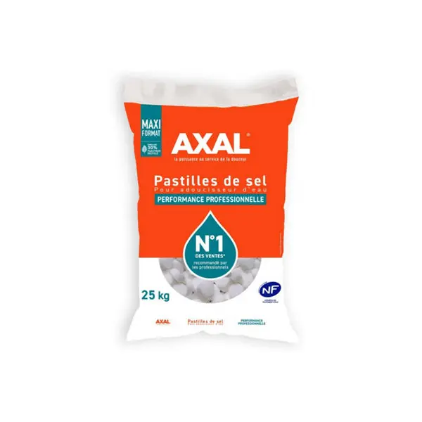 Sel pour adoucisseur d'eau Axal - 25 kg