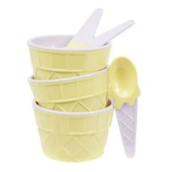 Kit à glace bol et cuillère x3