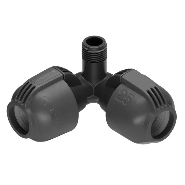 Raccord d'angle d'arrosage enterré 25 mm mâle 1/2" - GARDENA