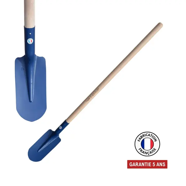 Pelle fortification 13 cm - manche 110 cm PEFC - outil de terrassement - PERRIN