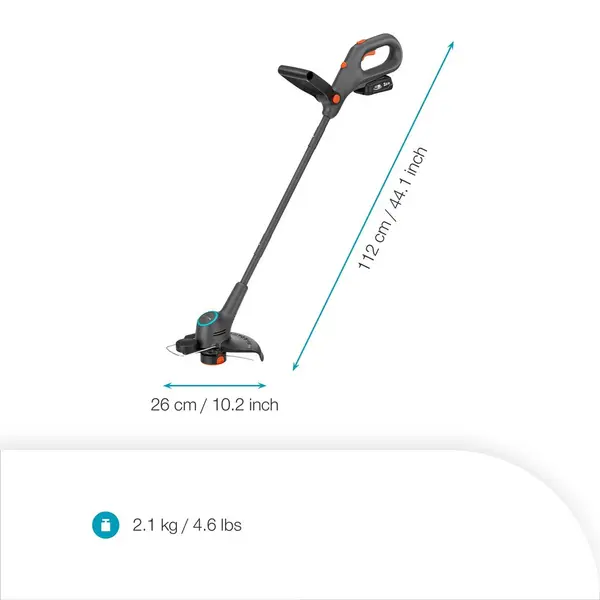 Coupe-bordures à batterie 2-en-1 - EasyTrim 25 18V P4A - 25 cm - 2,1 kg - GARDENA