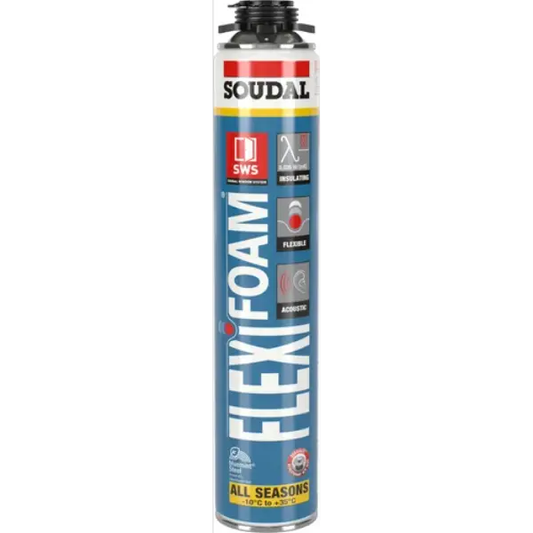 Mousse polyuréthane pistolable - Flexifoam 750ml