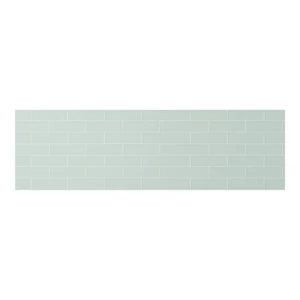 Crédence vert sauge mat style métro L.200 x H.60 cm x Ep. 3 mm