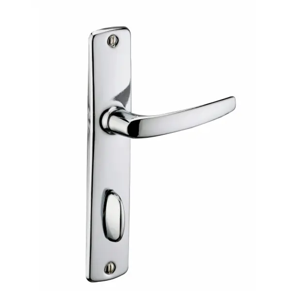 Ensemble de poignées pour porte intérieure Abbeville à condamnation clé, carré 7mm, entr'axes 165mm, chromé - THIRARD