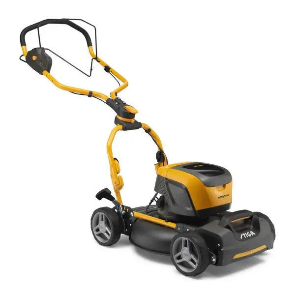 Tondeuse sans fil tractée fonction mulching - Multiclip 547e S kit - jusqu'à 800 m² - jaune - Stiga