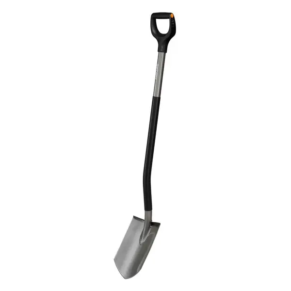 Bêche à bord pointu Ergonomic (grise) - FISKARS