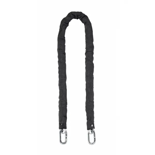 Chaîne acier gainé nylon Loops, vélo, moto, barrières, 1.2m, noir - THIRARD