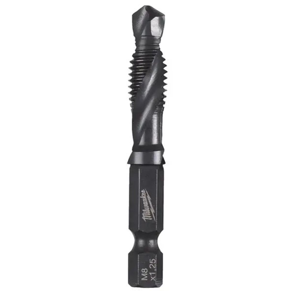 Foret Taraudeur Ebavureur 3en1 1/4 HSS-G M8 Milwaukee
