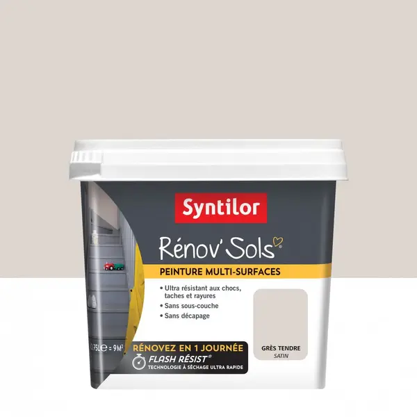 Peinture intérieur Renov sol SYNTILOR, grès tendre, 0.75 l - SYNTILOR
