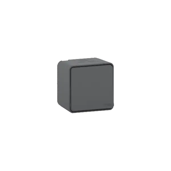 Mureva Styl - Interrupteur bipolaire - saillie - IP55 - IK08 connex auto - gris - MUR35033
