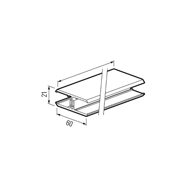 Profil de dilatation en H - FS 282 - 3 ml - Grey