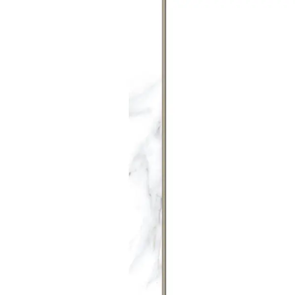 Plinthe carrelage poli Calacatta Gold L. 60 x H. 7,5 cm