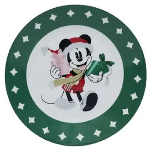 Lot de 4 assiettes dessert Disney Mickey porcelaine Ø19cm