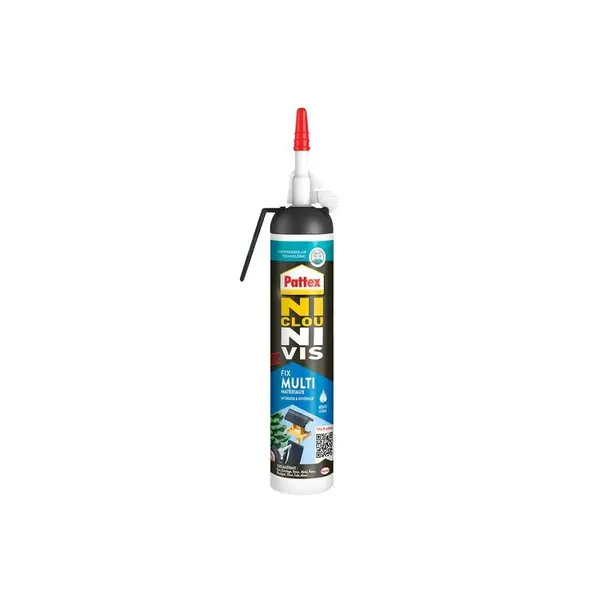 Colle fixation int/ext polymere pattex ni clou ni vis blanc msp 326g - PATTEX