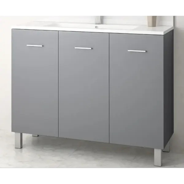 Caisson meuble sur pied Ancoflash à portes - anthracite mat