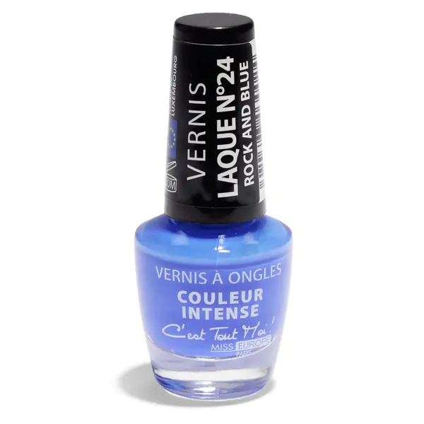 Vernis à ongles métallisé N°04 bleu clair