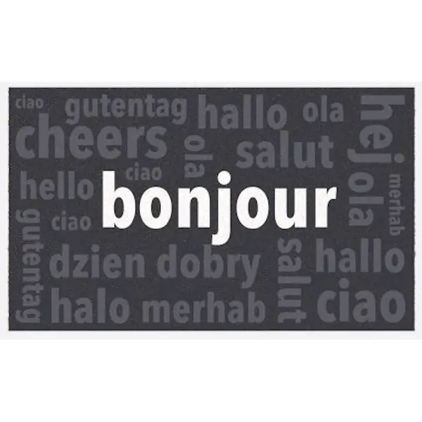 Paillasson 75x45 Fibre Naturelle - Hello - PROLOISIRS