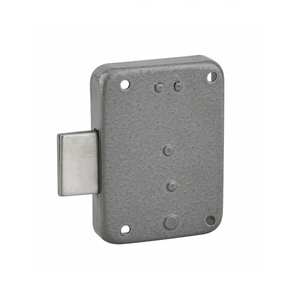 Serrure de meuble Paris pour porte d'ameublement, gauche, axe 30mm, 55x70mm, gris, 1 clé - THIRARD