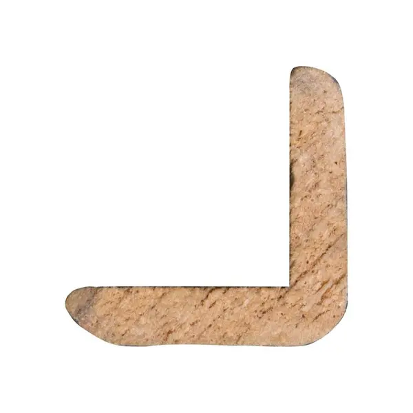 Cornière d'angle en marupa clair 270 x 1,4 x 1,4 cm