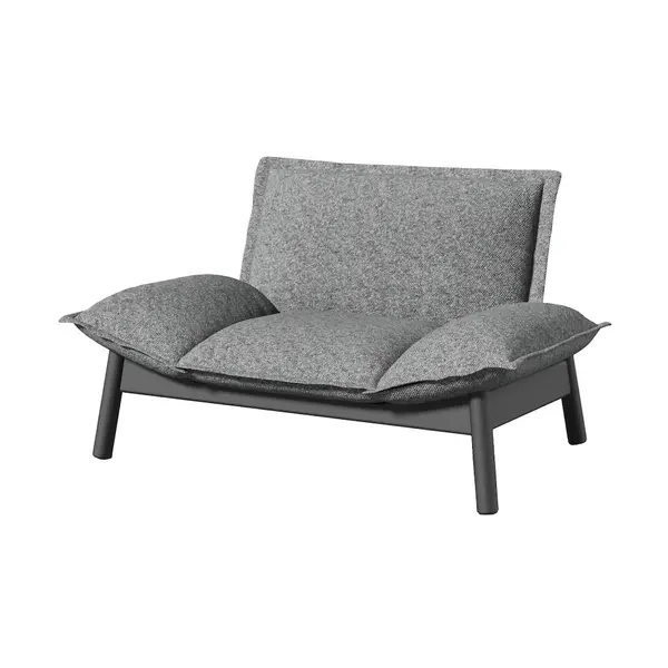 Fauteuil lounge ATHENA - Graphite - PROLOISIRS