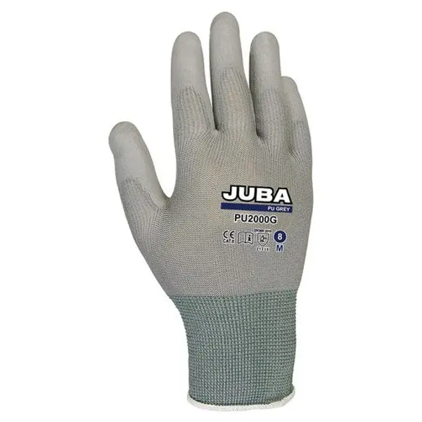 Guante Nylon C/Recubrimient.Pu Gris T/10