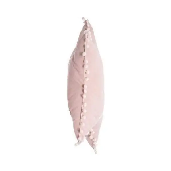 Coussin rose étoile avec pompons - ATMOSPHERA 158651A