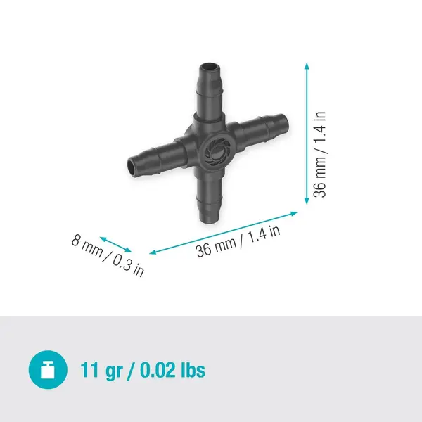 Dérivations en croix 4.6 mm - Easy & Flexible - Boîte de 20 pièces - GARDENA
