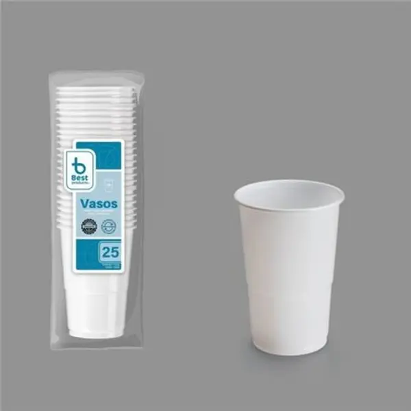 Vasos 250 Pp Blanco Reut. (25) 730155