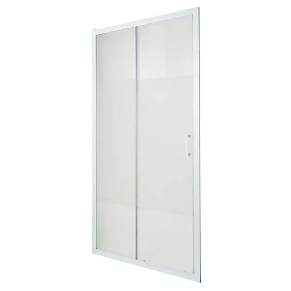 Porte de douche coulissante 2 volets "Onega" l. 120 cm en verre aspect dépoli