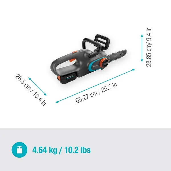 Tronçonneuse à batterie - PowerSaw 25/18V P4A - Guide 25 cm - Chaîne 3/8” - GARDENA