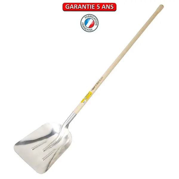 Pelle à neige extra creuse alu manche pomme 1,20 m, outil pour le déneigement et agricole - PERRIN