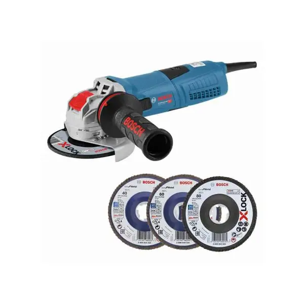 BOSCH Meuleuse X-LOCK Ø125 1300W GWX 13-125S + 3 disques - 0615990L0U