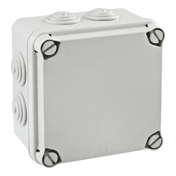 EV111 IDE Boite de dérivation étanche IP65 IK07 850° plastique avec entrées coniques dim.108x108x64