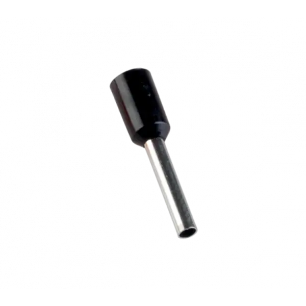 Embouts de câblage pour fil souple section 1,5mm² - Noir - Collerette isolante - Sachet de 100 pièces