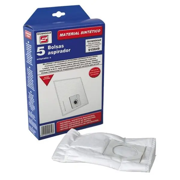Aspirador con bolsa HABITEX HG6900. Bolsa Aspirador Taurus-Moulin.-Solac 5Un