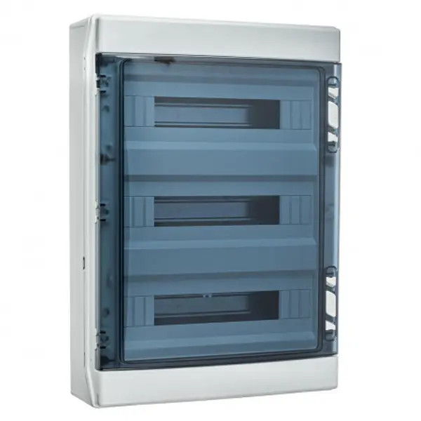 Coffret électrique étanche pour l'extérieur IP65 - 3 rangées de 18 modules - HxLxP 586x418x148mm IDE ECOLOGY
