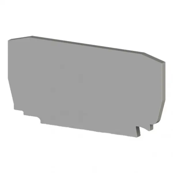 Flasque d'extrémité grise pour bornes à ressort automatiques SC 2,5mm²