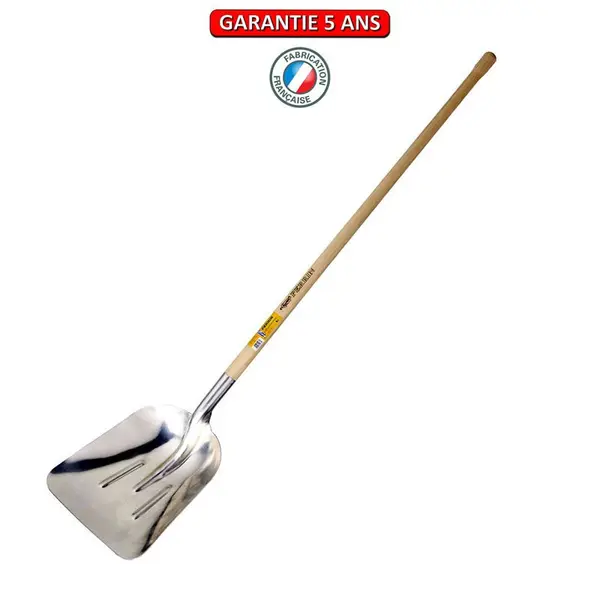 Pelle à neige extra creuse alu manche pomme 1,20 m, outil pour le déneigement et agricole - PERRIN