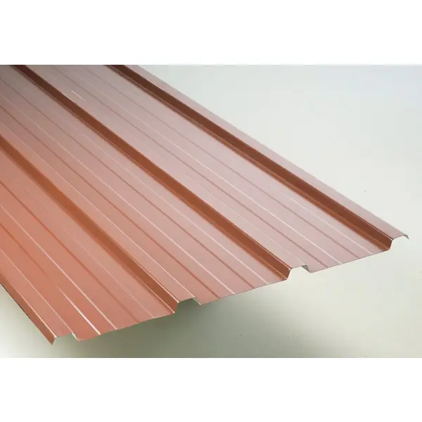 Bac en acier galvanisé rouge tuile 2 x 0,9 m