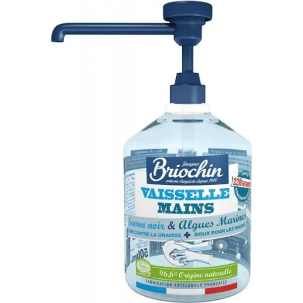 Liquide Vaisselle Savon Noir/Algues Marines - BRIOCHIN