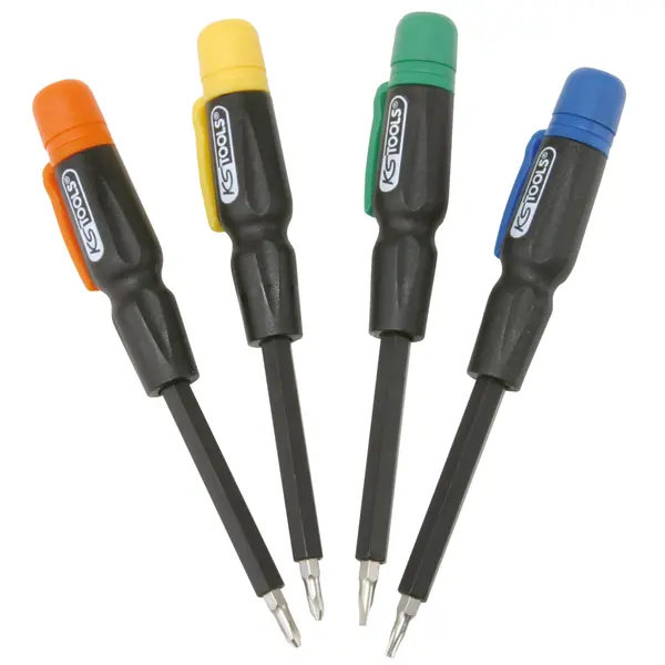 Jeu de 4 tournevis éléctroniques 4 en 1