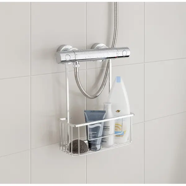 Etagère de bain / douche a suspendre, chrome brillant - TATAY